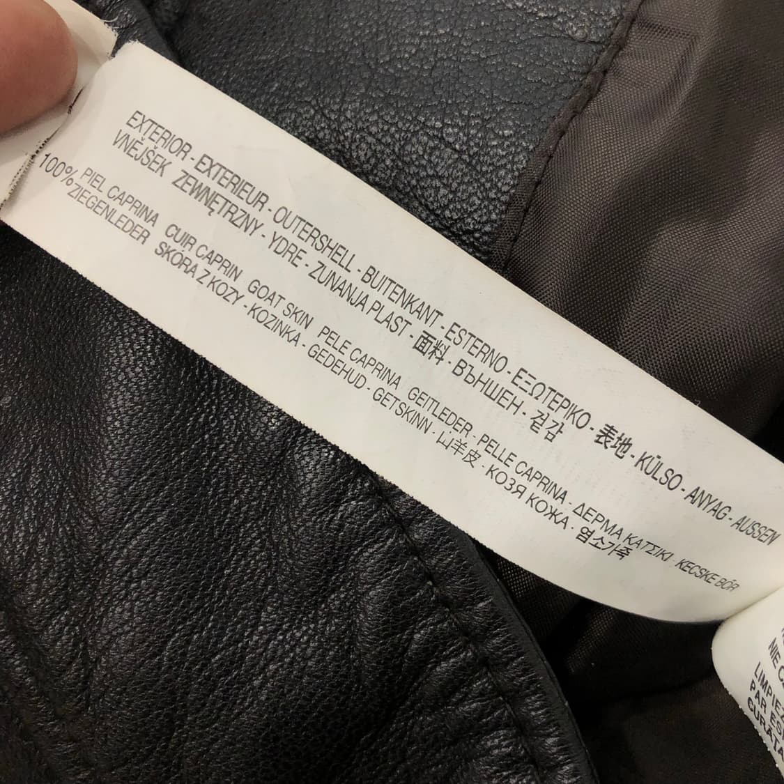 자라 고트스킨 염소가죽 바이커 레더 가죽 자켓 상품이미지6