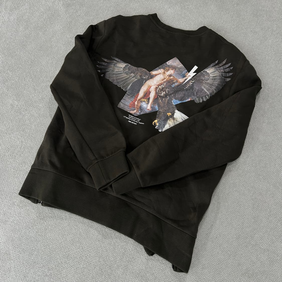 닐바렛 독수리 프린팅 맨투맨 티셔츠 m 상품이미지6