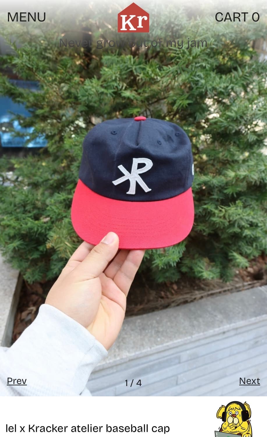 LEL X Kracker house atelier baseball cap 상품이미지1