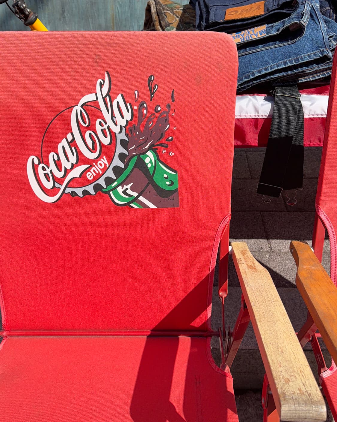 빈티지 소품 1998년 코카콜라 폴딩 체어 상품이미지4