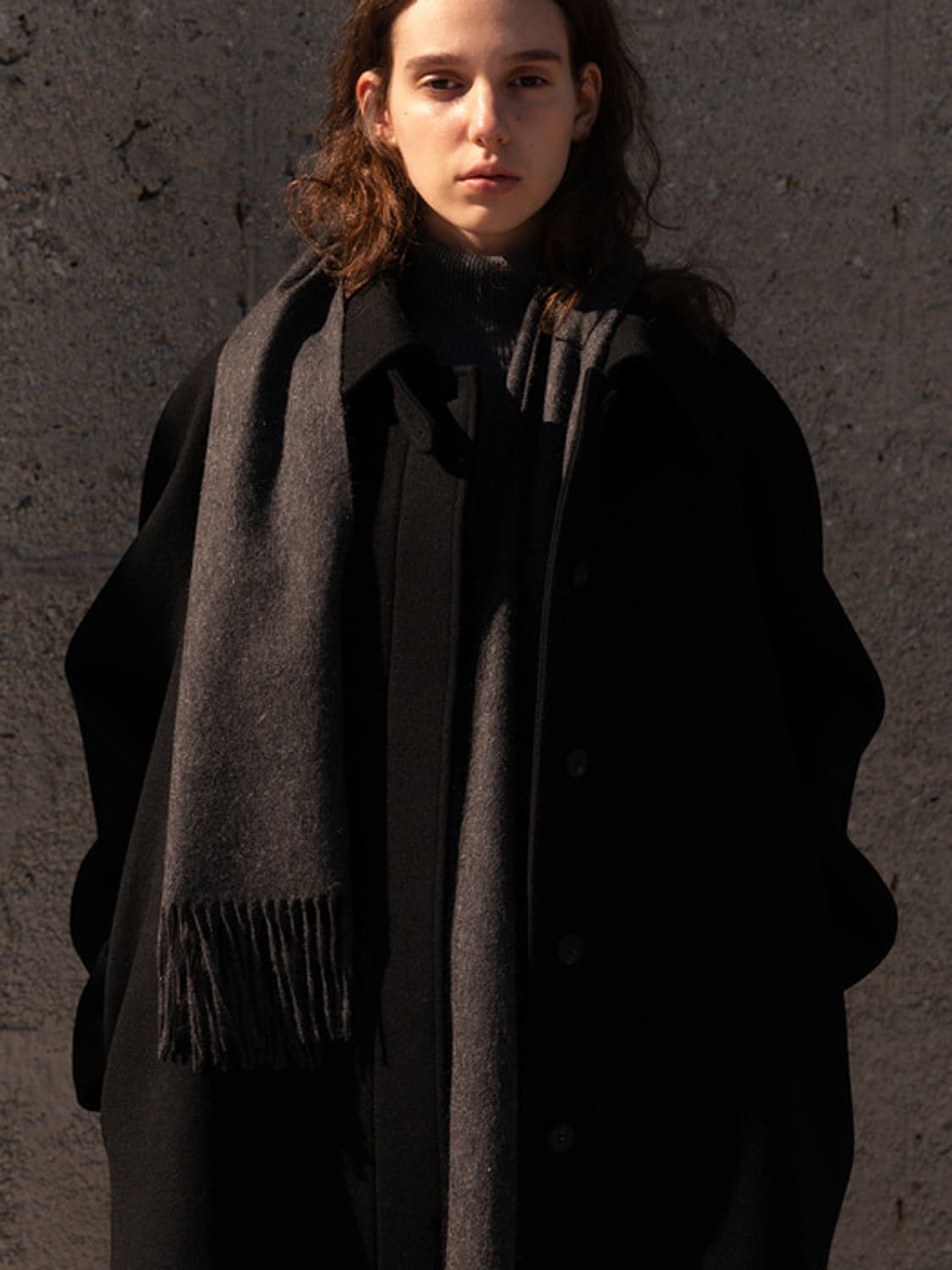 르917 le17septembre 래글런 슬리브 하프 코트 상품이미지1