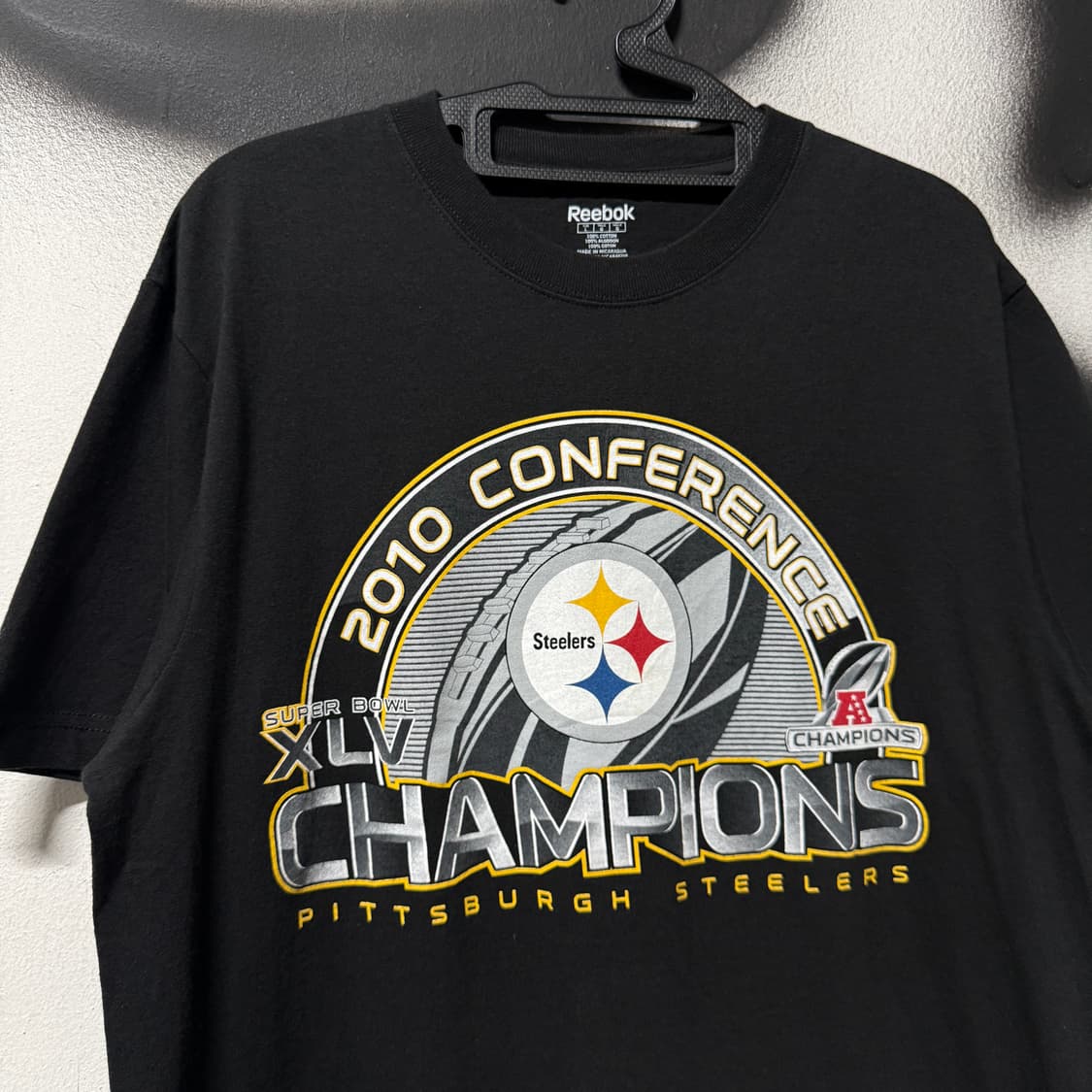 리복 NFL 슈퍼볼 피츠버그 스틸러스 챔피언 반팔 티셔츠 상품이미지3