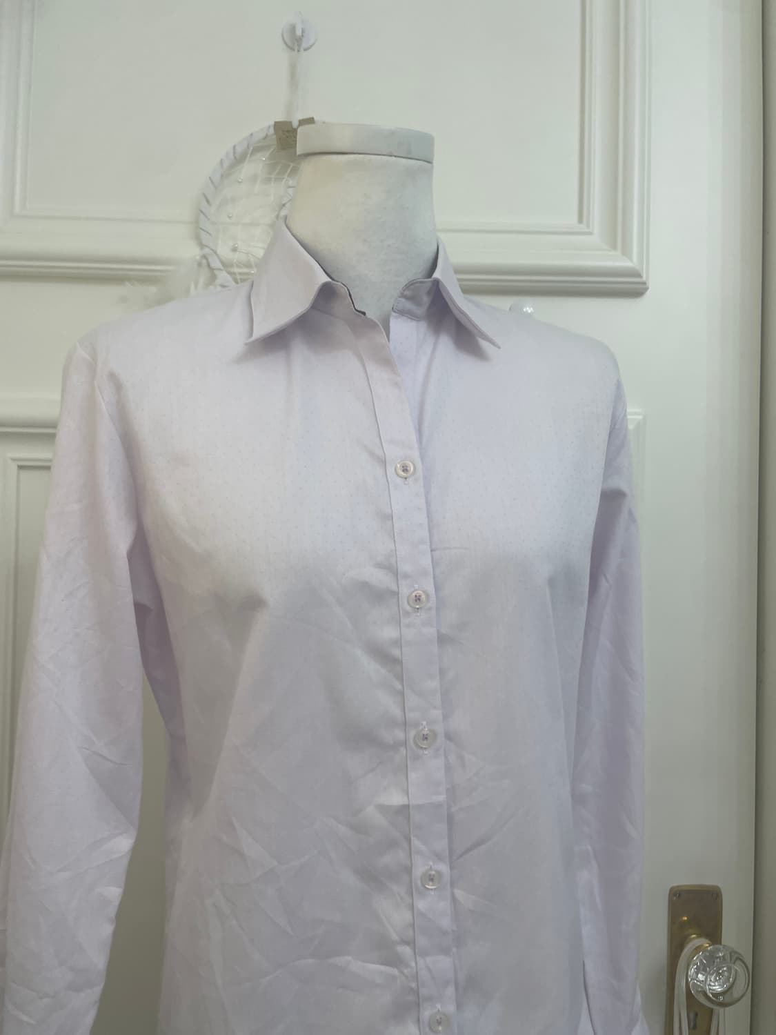 lavender basic knit top&wine point shirt 상품이미지9