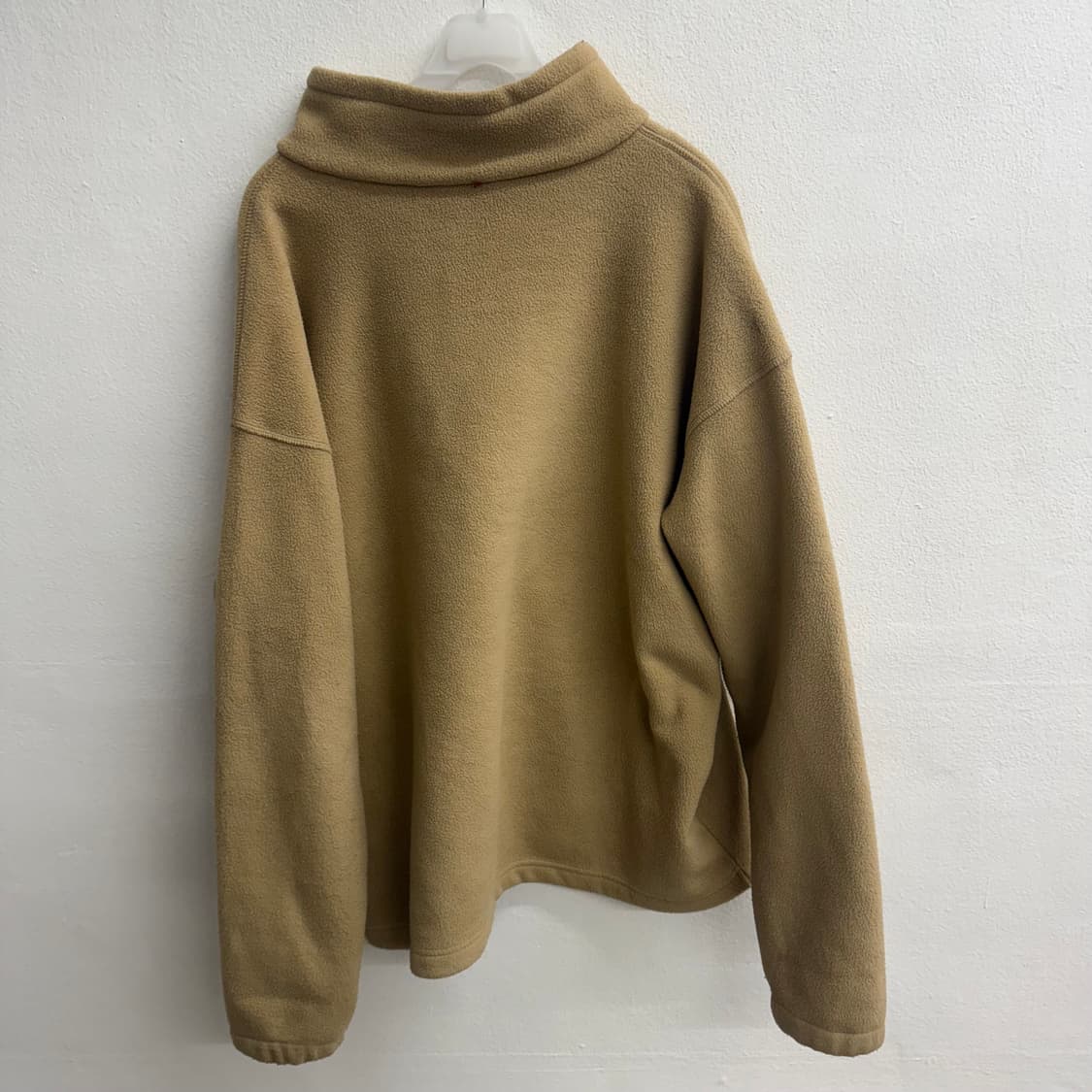 컬럼비아 하프집업 플리스 베이지 아노락 기모 맨투맨 L 상품이미지4