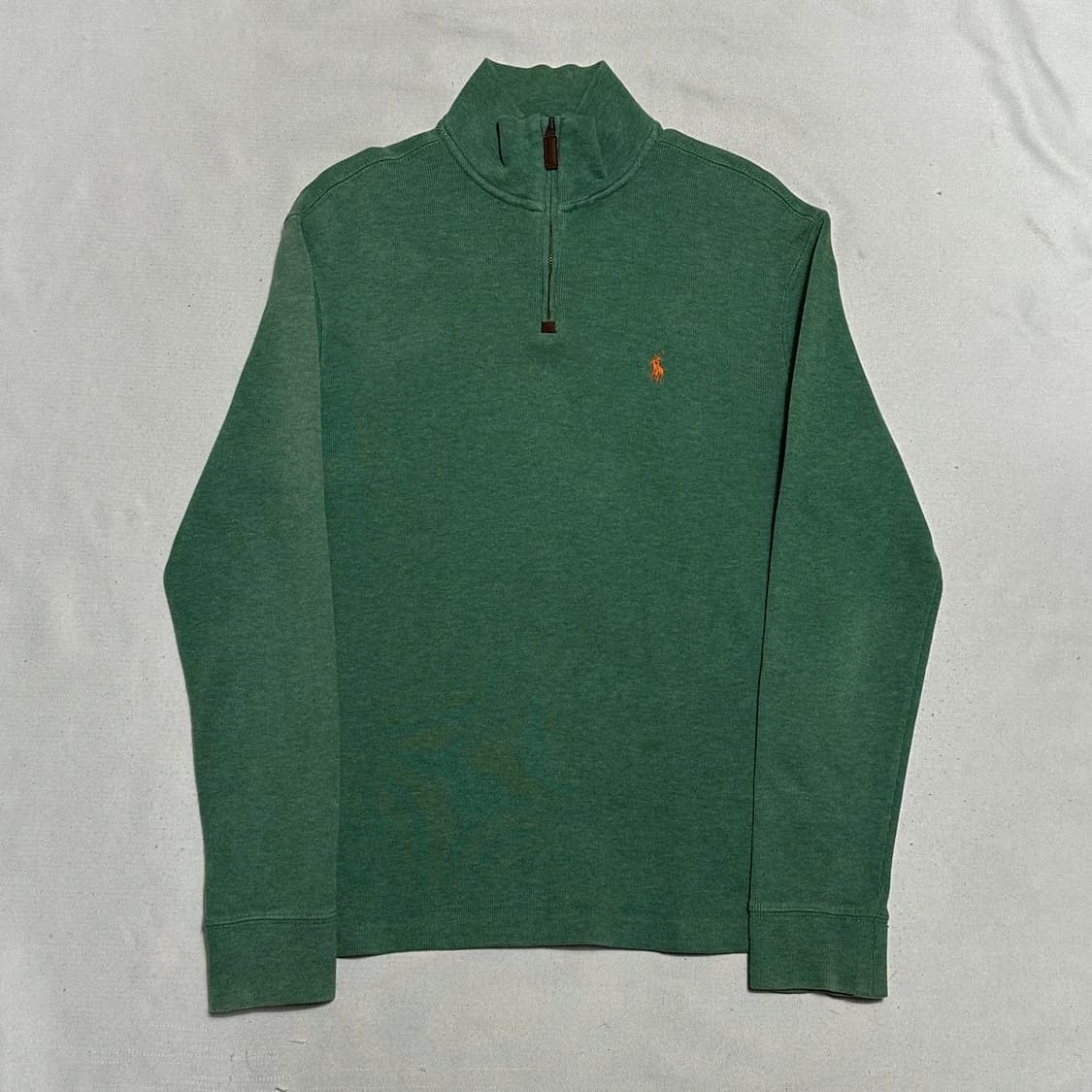 XS 폴로랄프로렌 그린 반집업 니트 상품이미지2