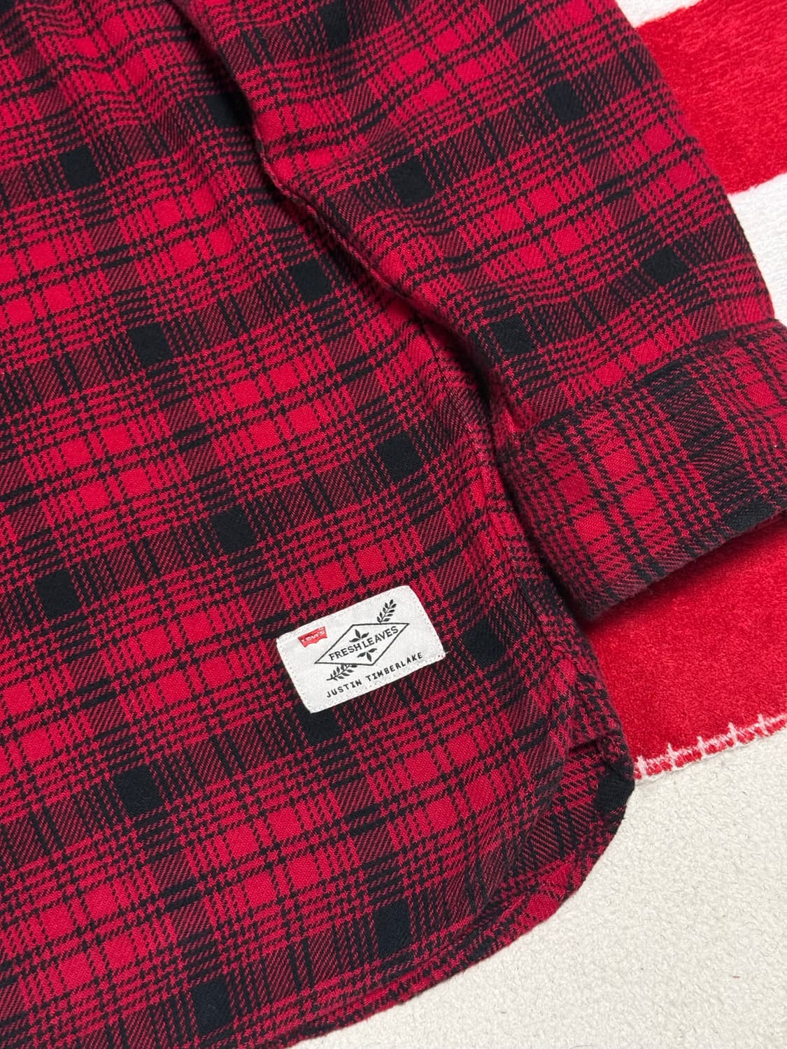 리바이스 버팔로체크 플란넬 후디셔츠자켓Levis flannel shirt 상품이미지5