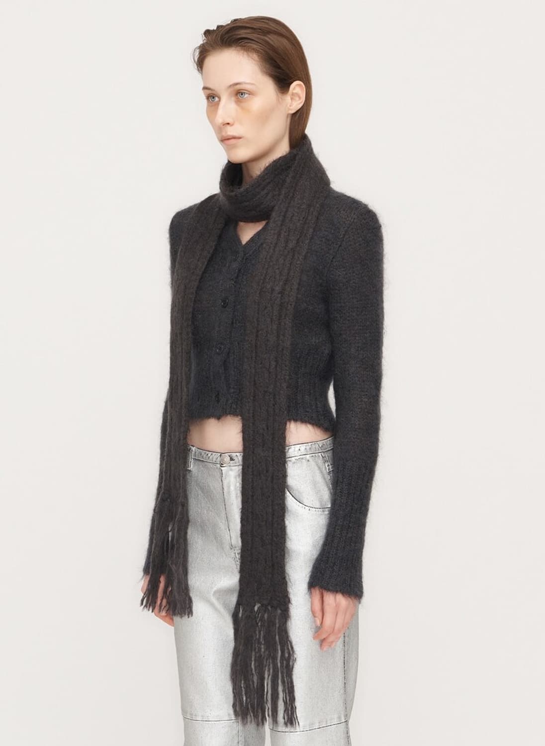 Open yy mohair cardigan 모헤어 가디건 더오픈프로덕트 상품이미지1