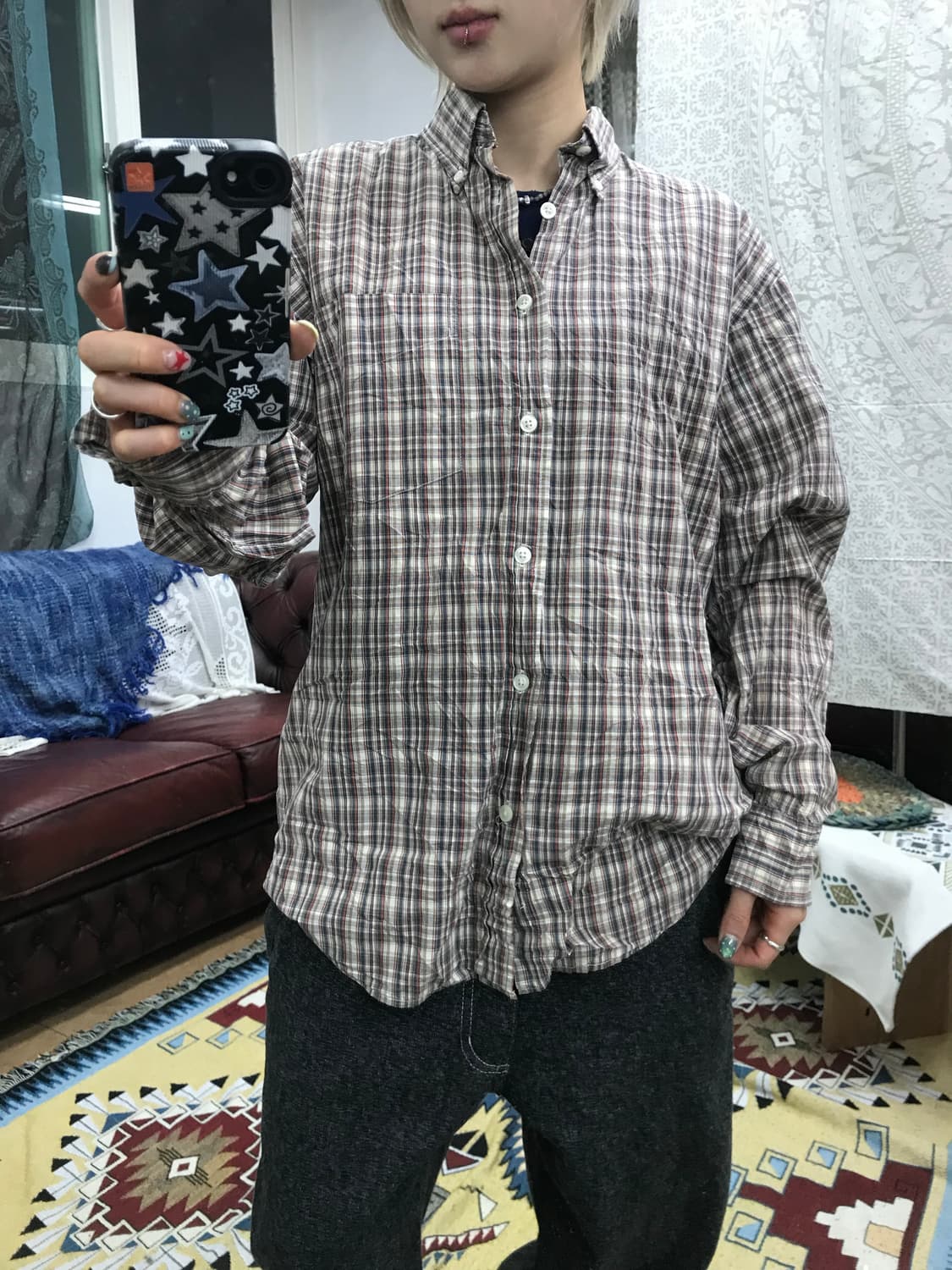 갭 Gap 빈티지 체크 셔츠  상품이미지1