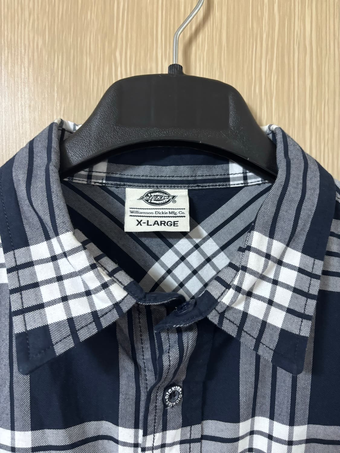디키즈 네이비 체크 셔츠 XL 상품이미지2