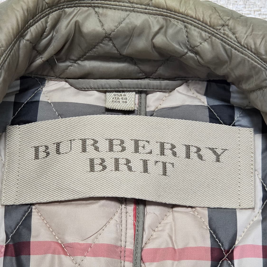 Burberry 버버리 빈티지 퀼팅 코트 패딩 상품이미지6
