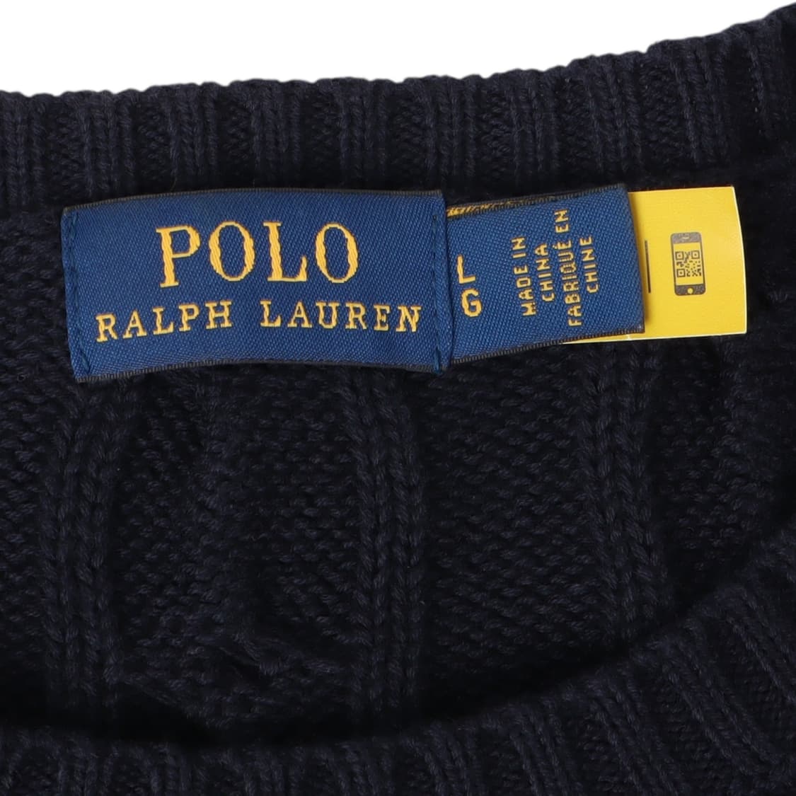 폴로 랄프로렌 QR 다크네이비 케이블 니트 상품이미지8