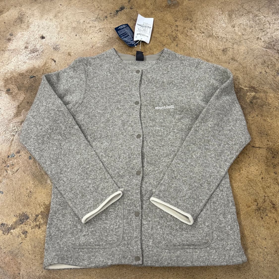 몽벨 그레이 니트 가디건 100 상품이미지2