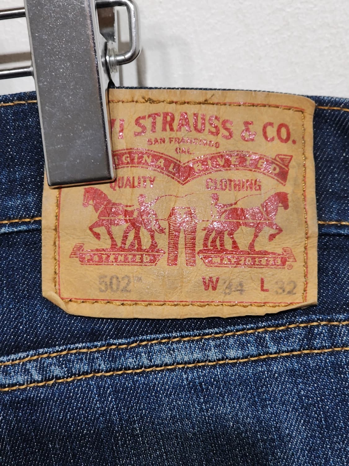 (34) 리바이스 502 청바지 중청워싱 데님팬츠 스판 150주년판  상품이미지5