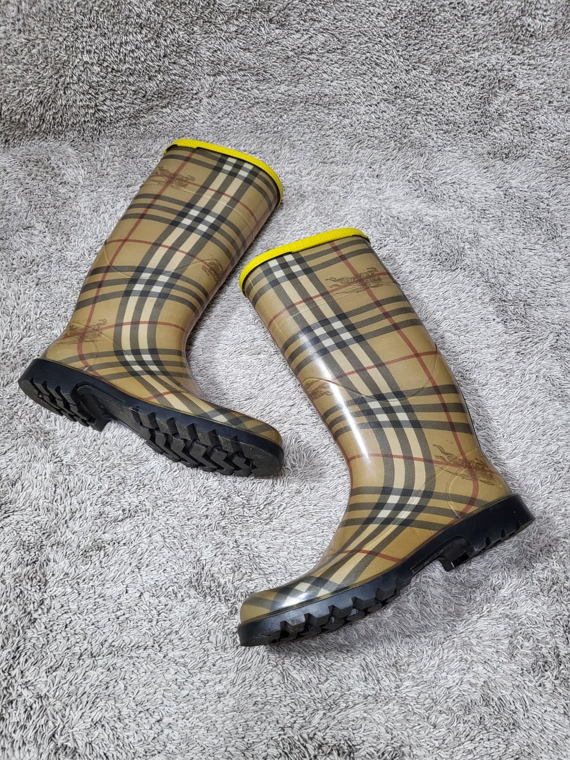 버버리(Burberry) 체크 패턴 레인부츠 250 상품이미지5
