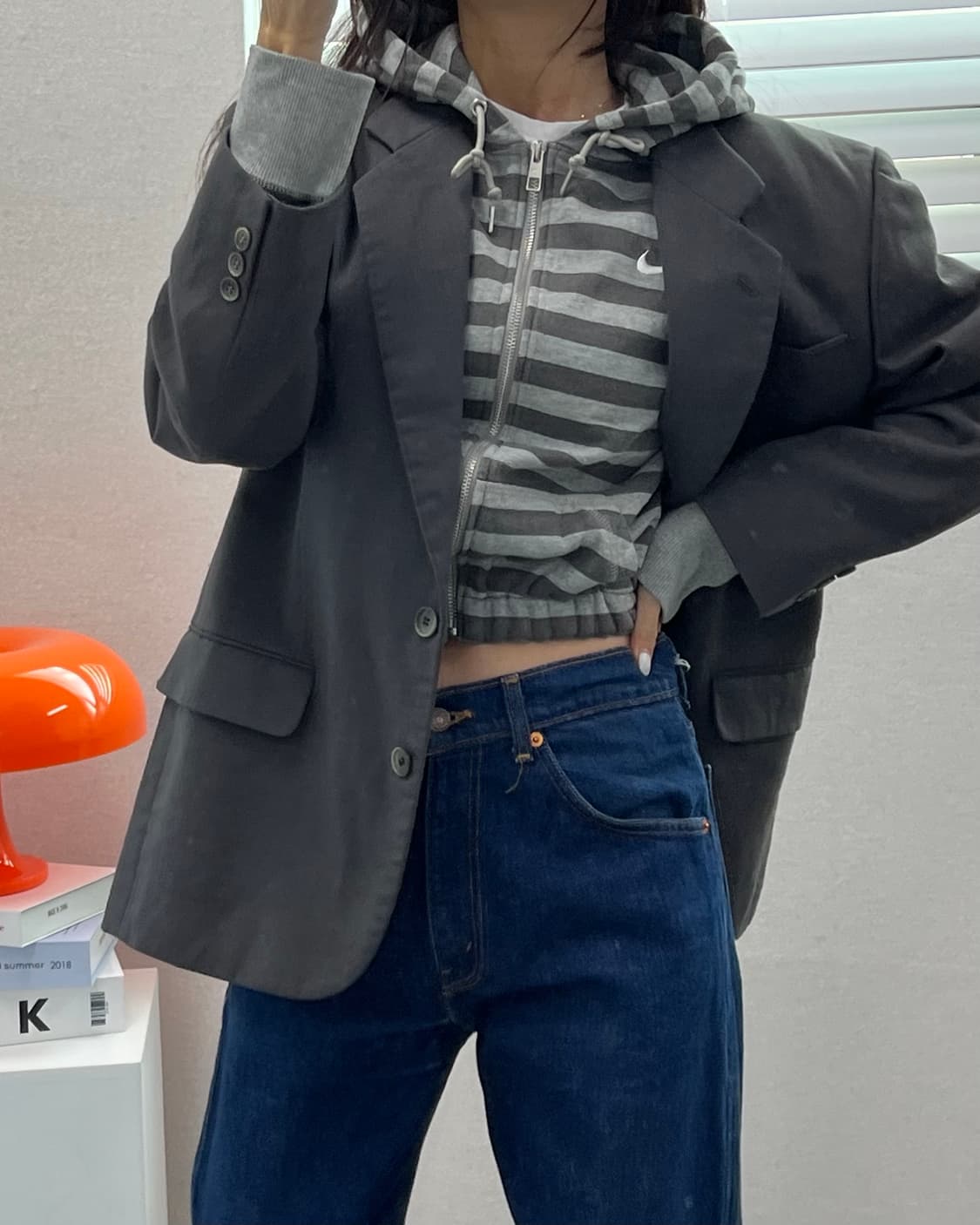 (M)빈티지 울 블레이져-M1475 상품이미지1