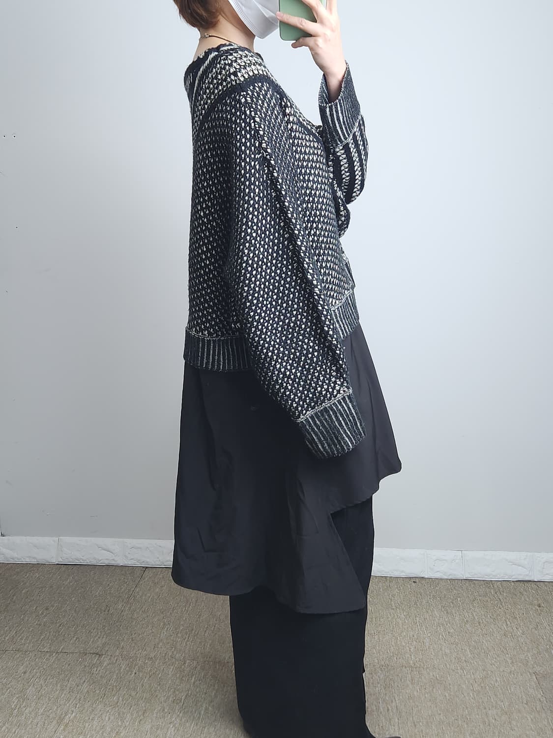 언발 레이어드 롱 니트 상품이미지4