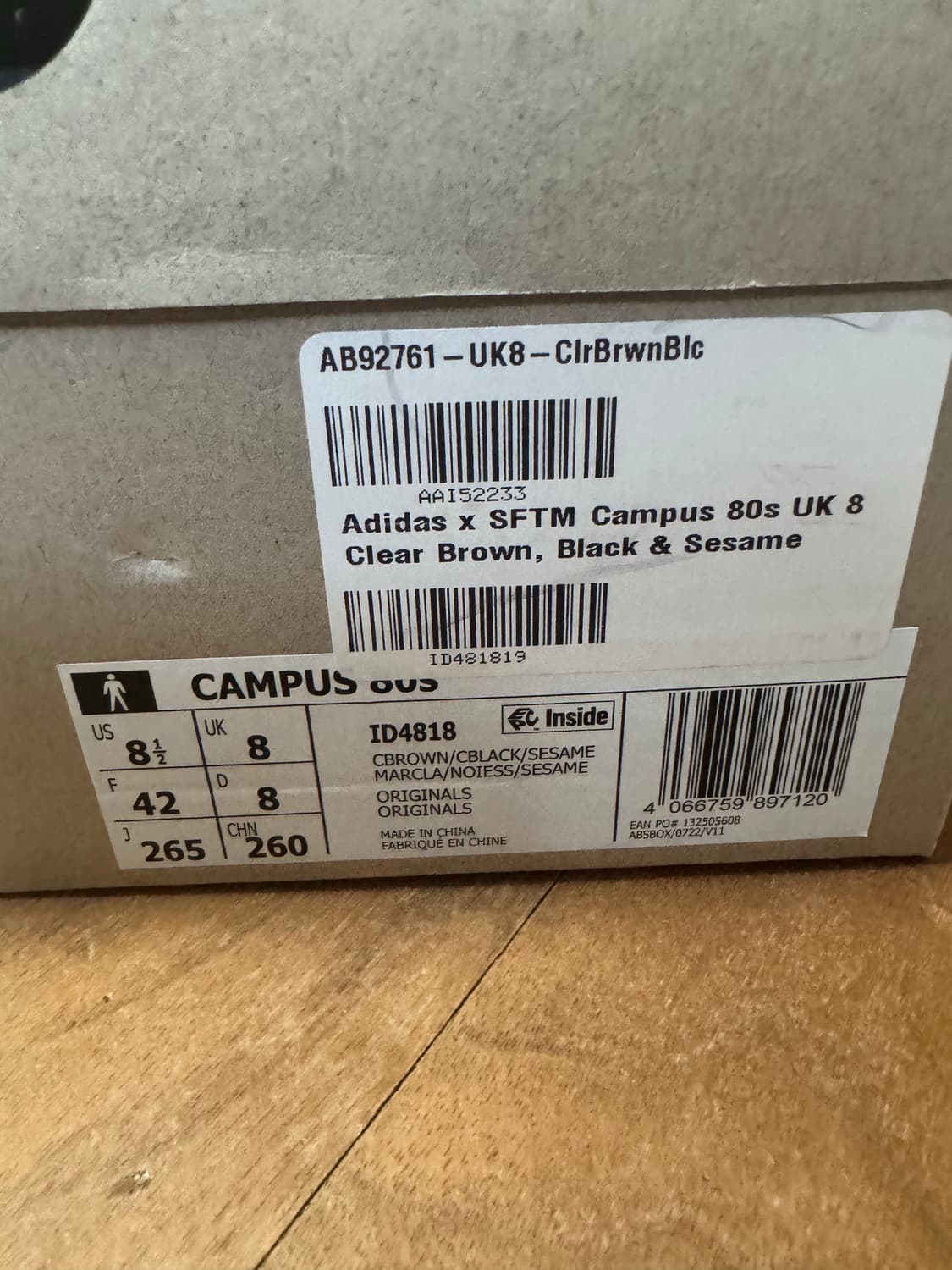 아디다스 송포더뮤트 캠퍼스 80s 블리스 코어 블랙 상품이미지8