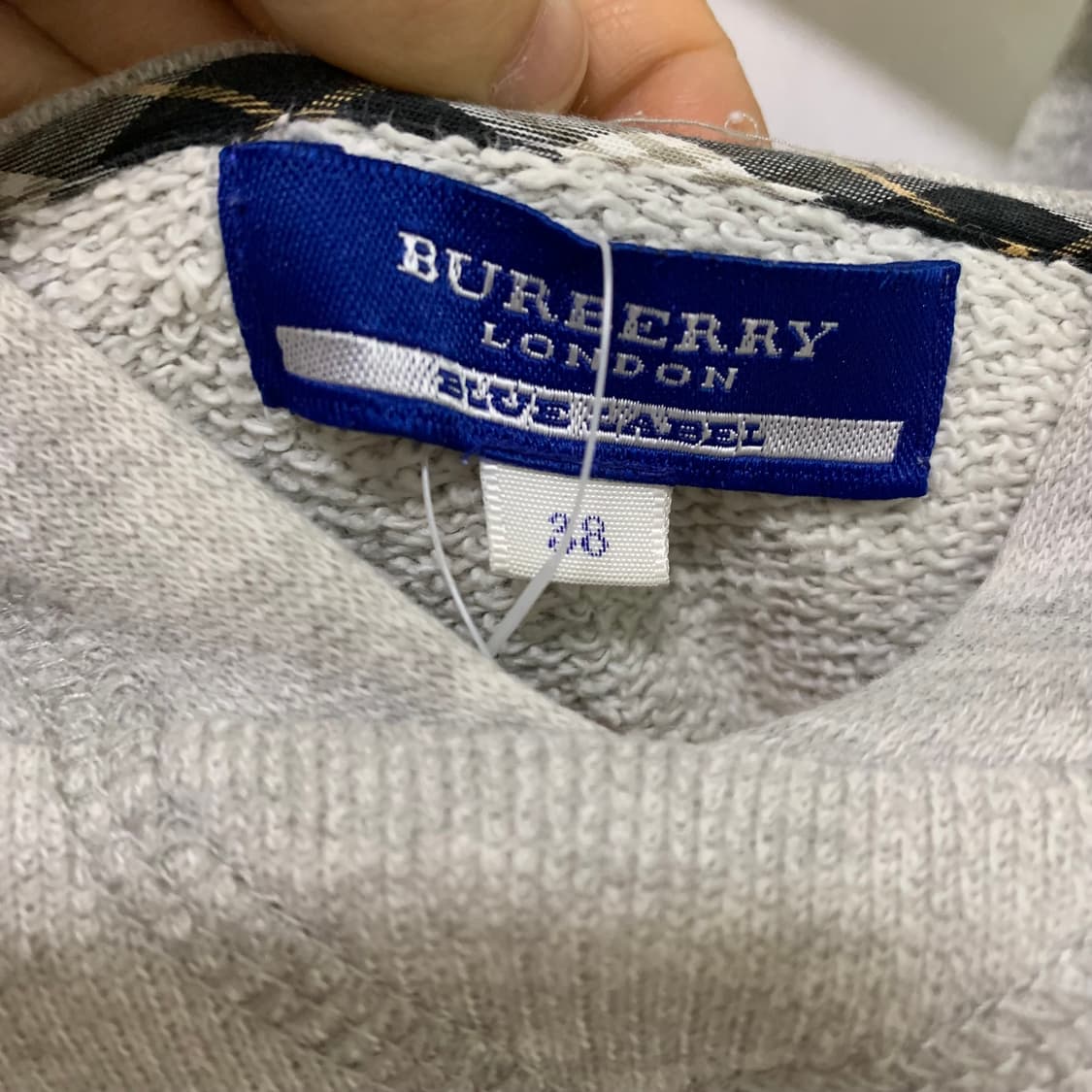 버버리 블루라벨 후드 원피스 그레이 빈티지 38사이즈 상품이미지7