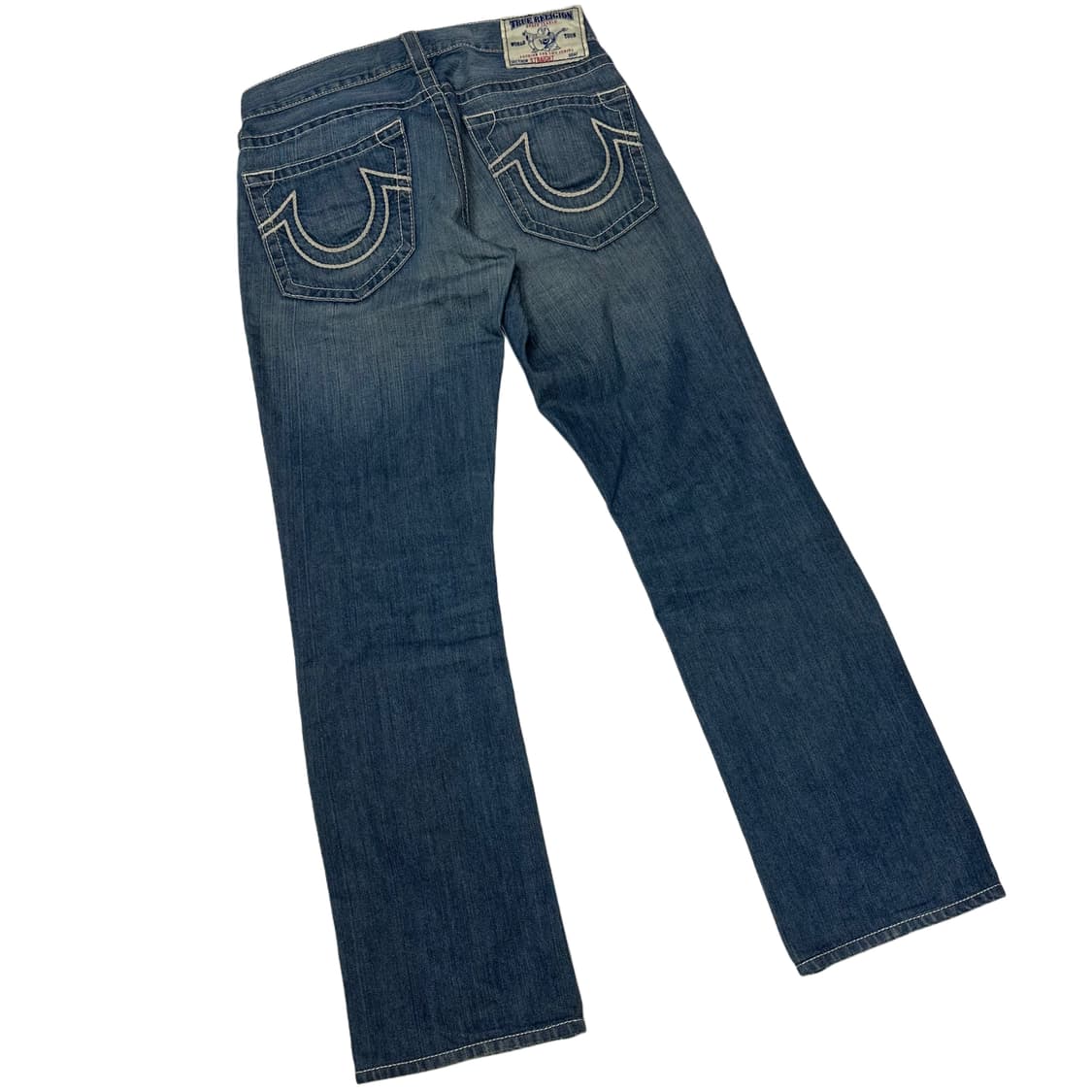 트루릴리전 화이트 스티치 스트레이트 워싱데님진 30 상품이미지3