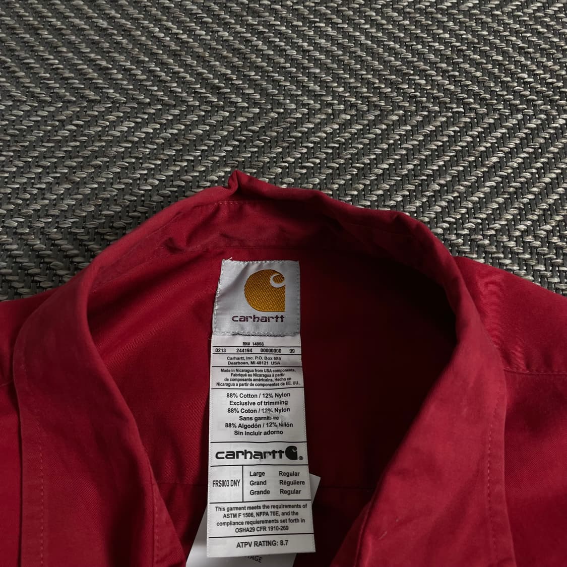 칼하트 크롭 리메이크 투웨이 셔츠 자켓o 3687 상품이미지4