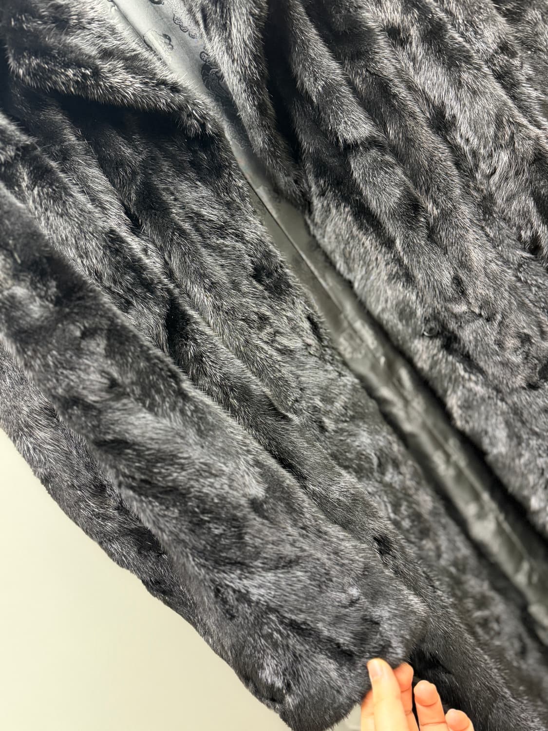 진도끌레베 밍크 테일러드 카라 롱코트  상품이미지3