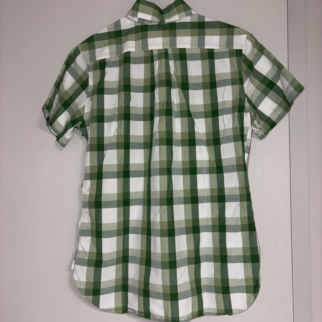 베이프 체크 반팔 셔츠 상품이미지2