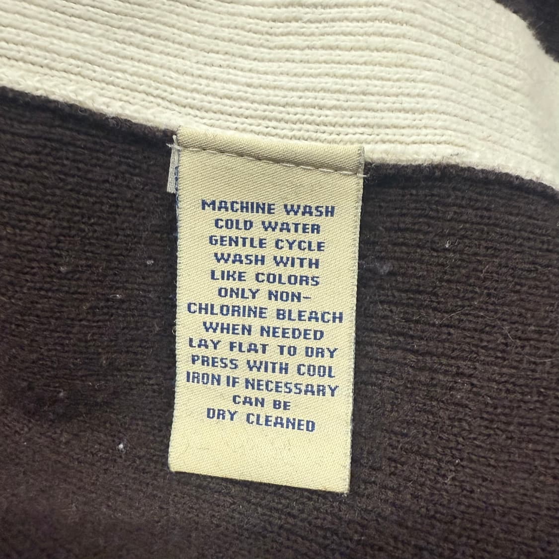 폴로진스 초코 브라운 니트 집업  상품이미지6