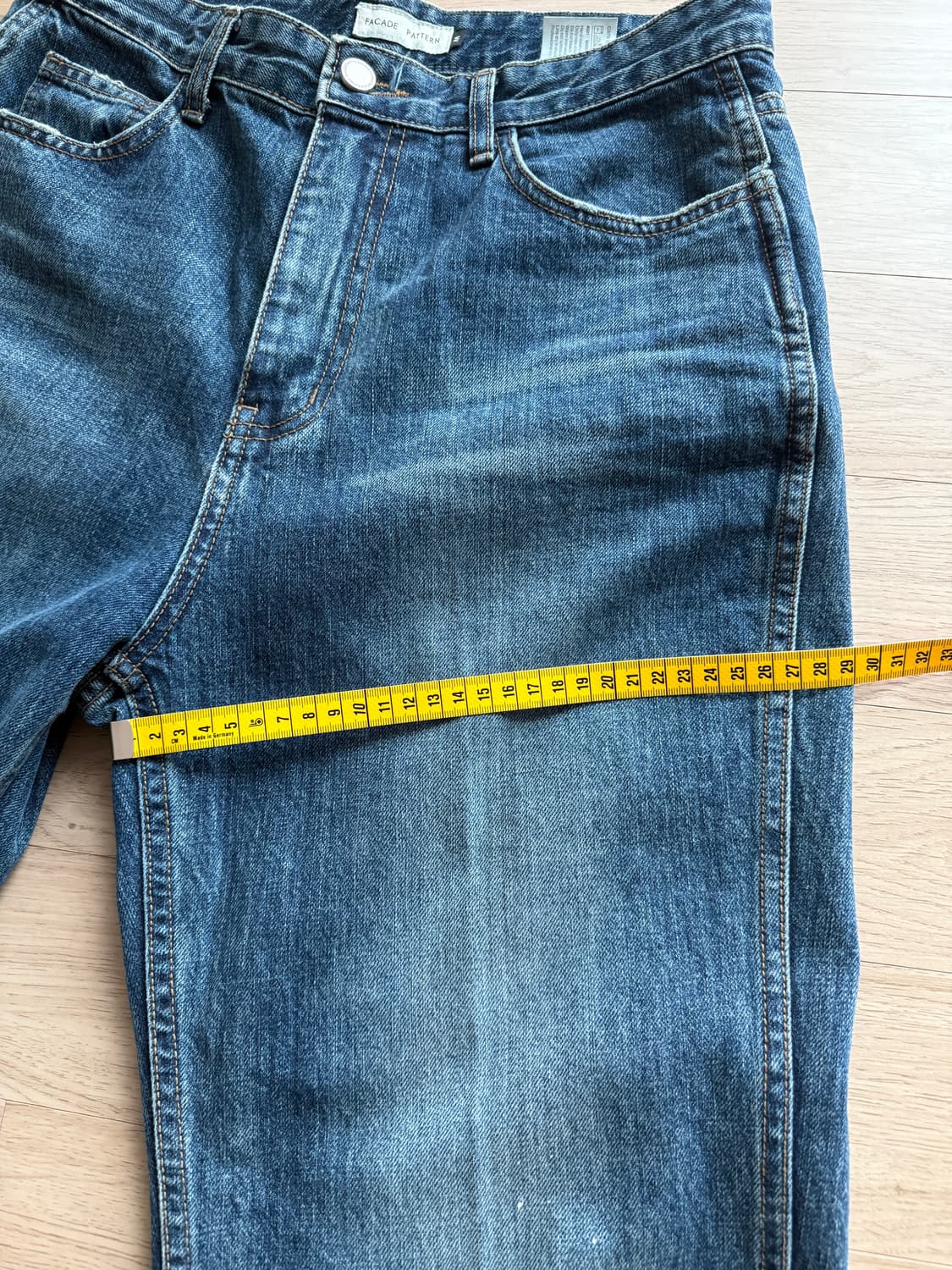 파사드패턴 부츠컷데님 빈티지워싱 상품이미지6