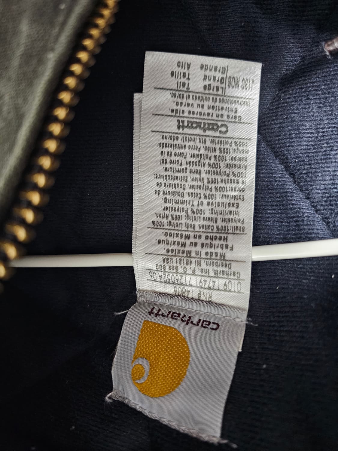 칼하트 액티브 자켓 J130 MOS 상품이미지4