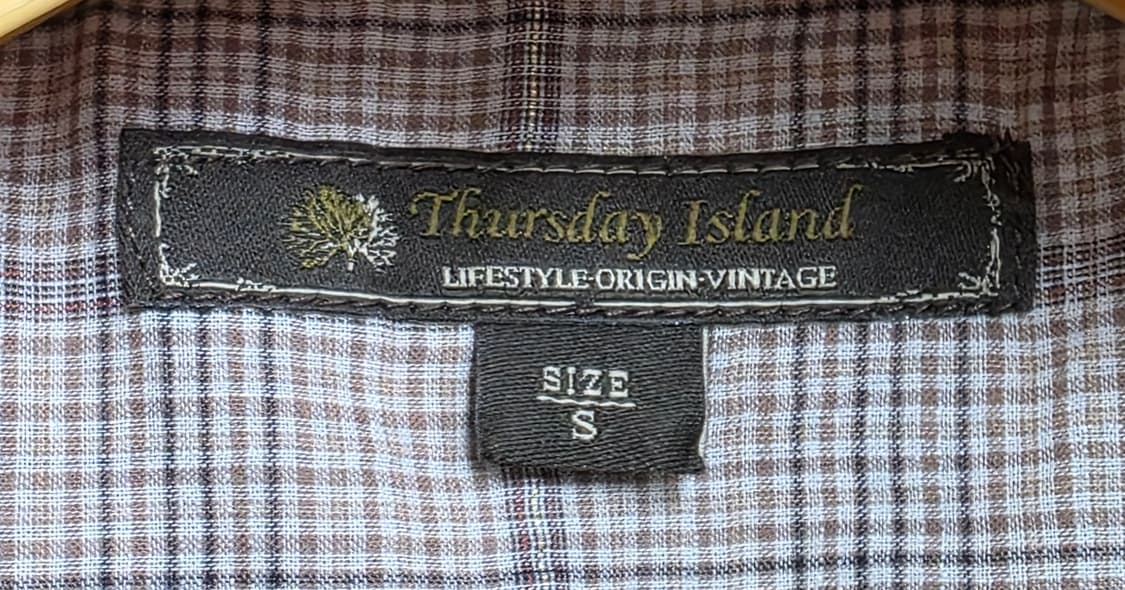 써스데이 아일랜드 봄~여름 세일러 블라우스 55  체크블라우스 WM77  상품이미지3