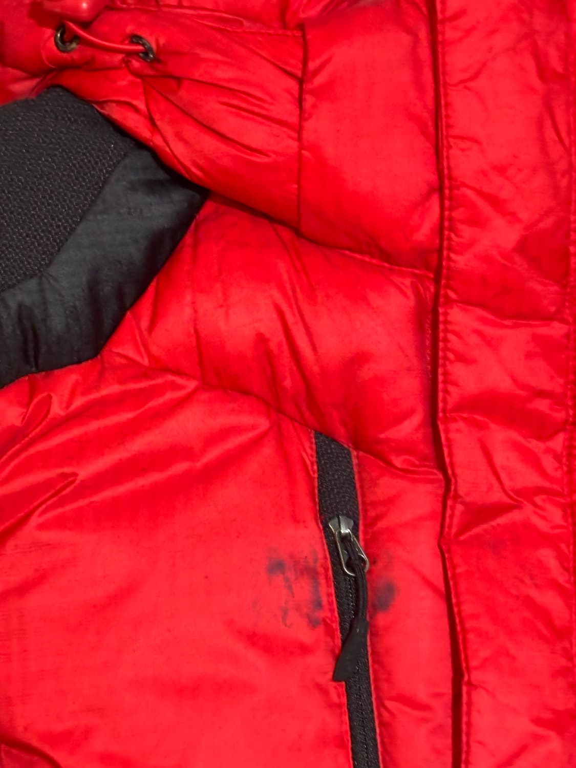 아이더 여성 오리털 패딩 레드 L사이즈 상품이미지5