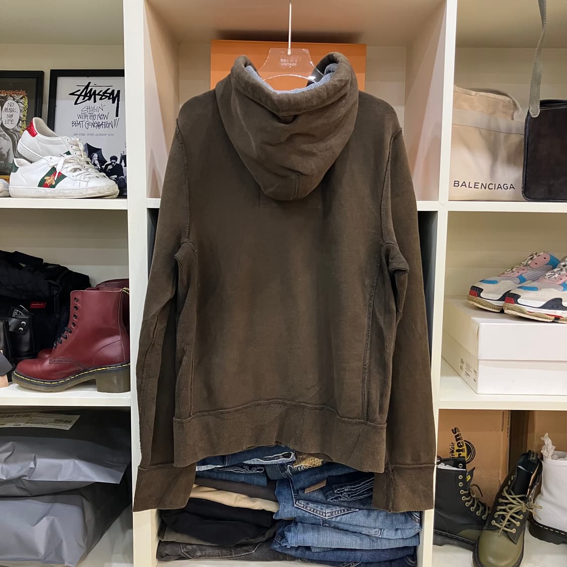아베크롬비 브라운 후드집업 L 상품이미지3