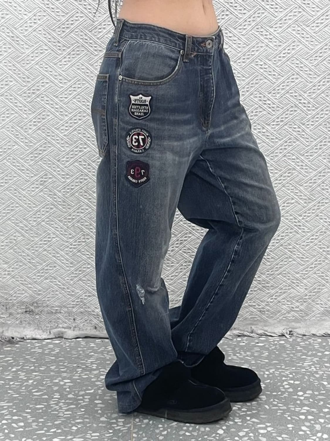 루츠 캐나다 트리플 패치 스트릿 키치 워싱 데님 팬츠 78 C08912 상품이미지1