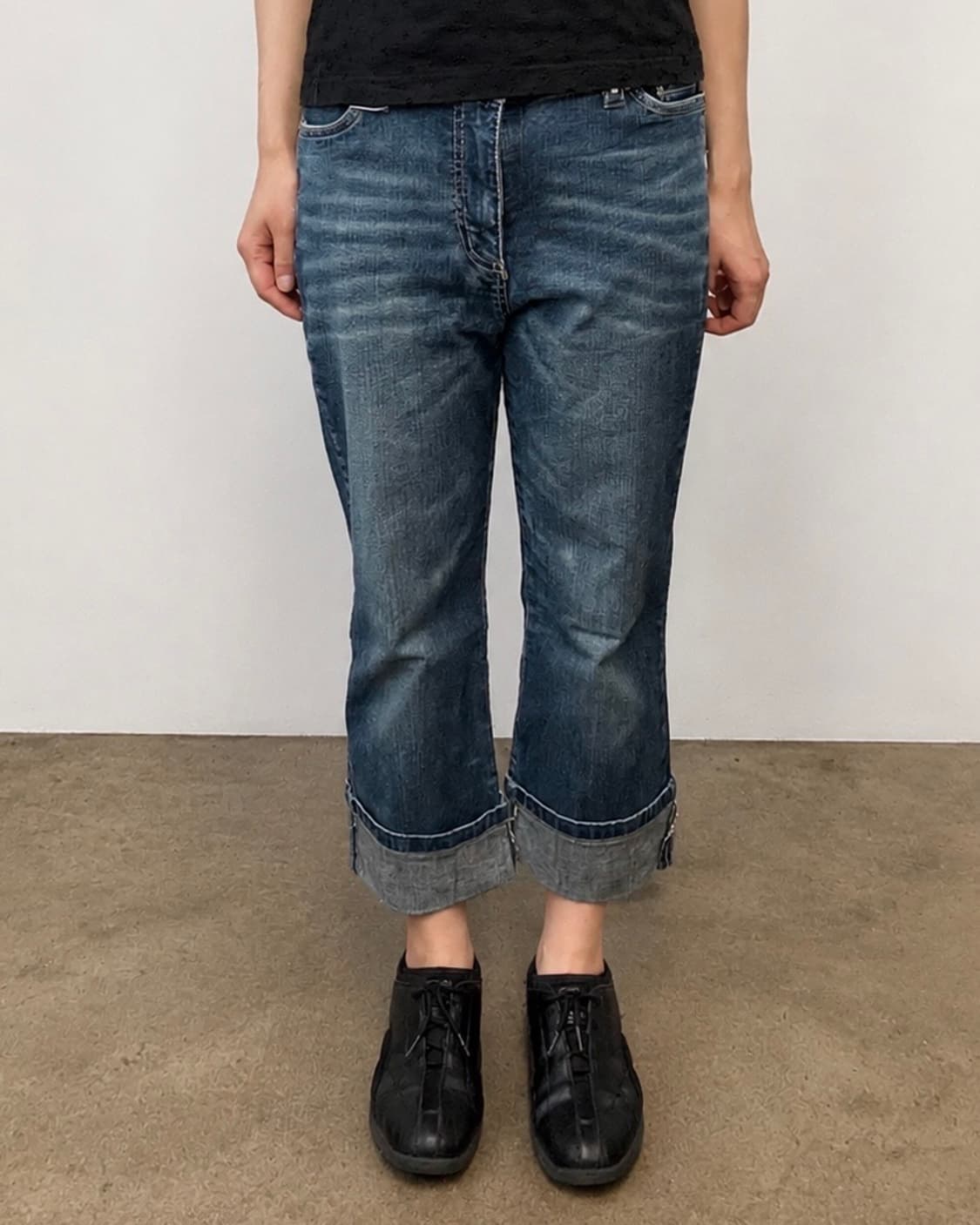 Y2K roll-up denim 상품이미지3