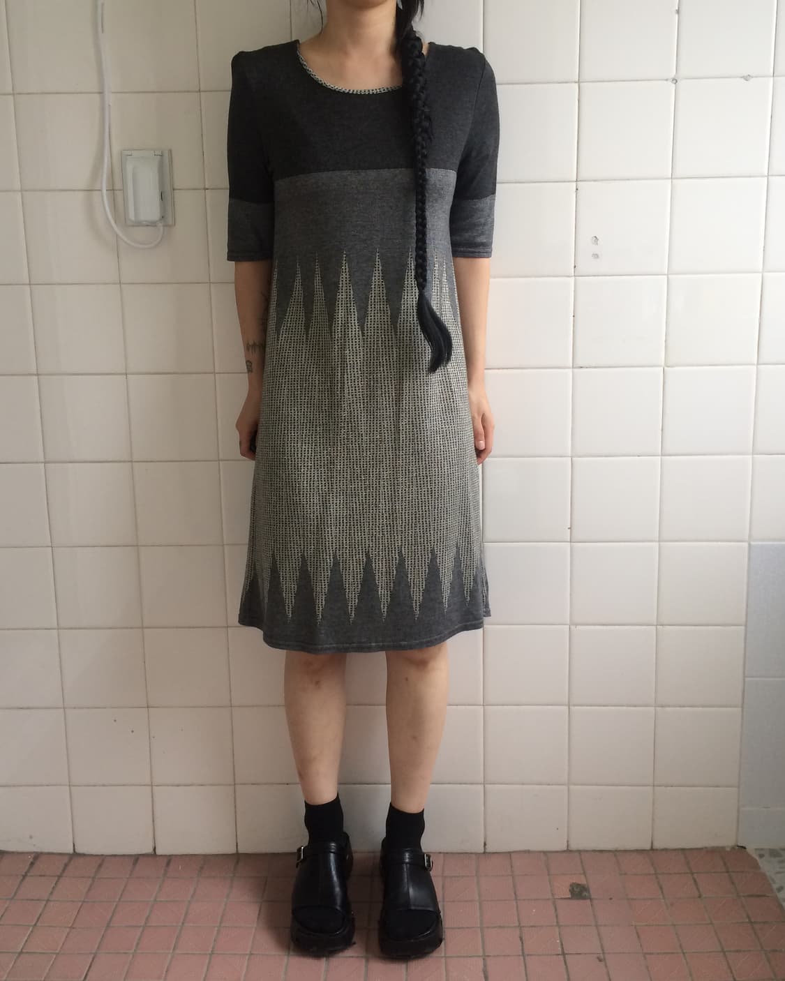 Pattern point long onepiece 상품이미지1