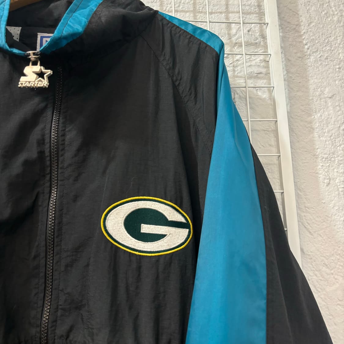 스타터 X NFL 90s 올드스쿨 그린베이 패커스 바람막이 XL 상품이미지5