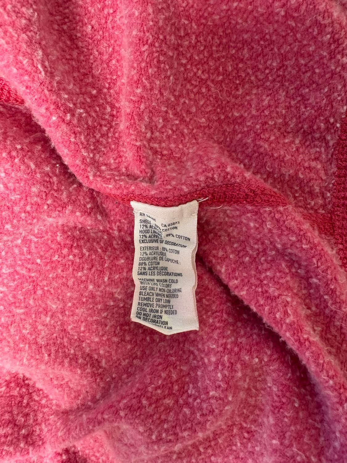 아메리칸이글 기모 후드집업 핑크 M 상품이미지5