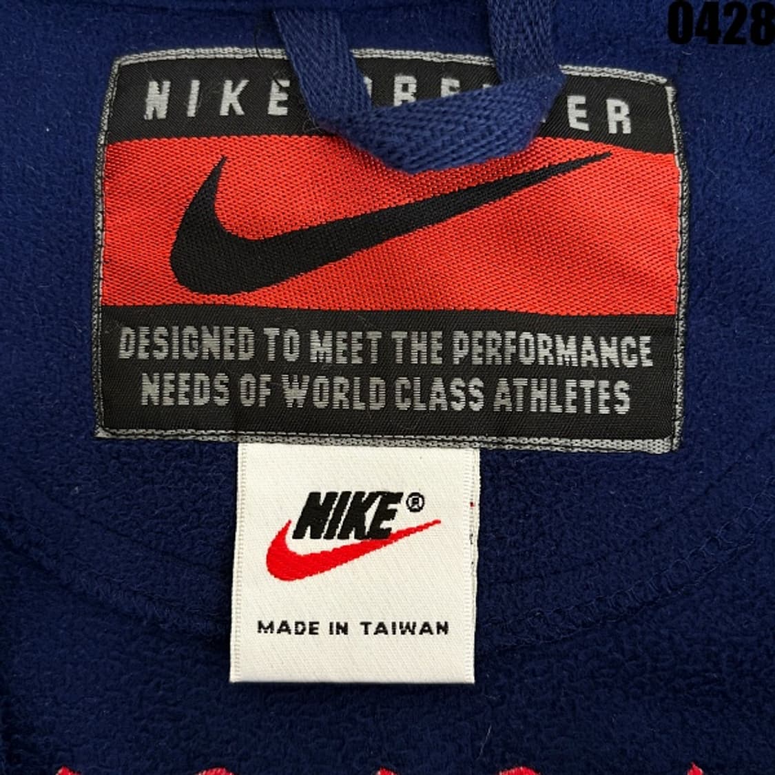 나이키 아스날 올드스쿨 플리스 하프집업 자켓 네이비 95 0428 상품이미지5