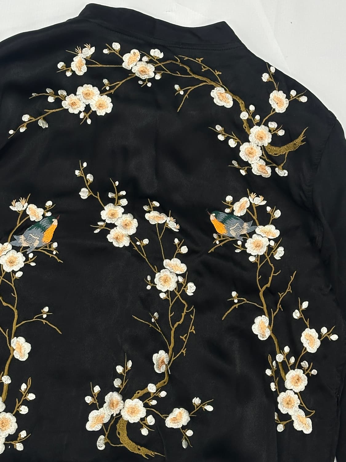 🥀블랙 자수 자라 스카쟌 🥀 셰틴 항공점퍼 아우터 자켓 일본 빈티지  상품이미지4