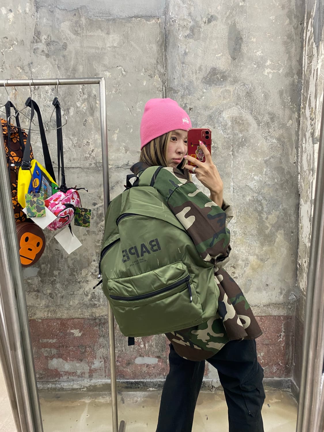 베이프 카키론백팩 상품이미지1