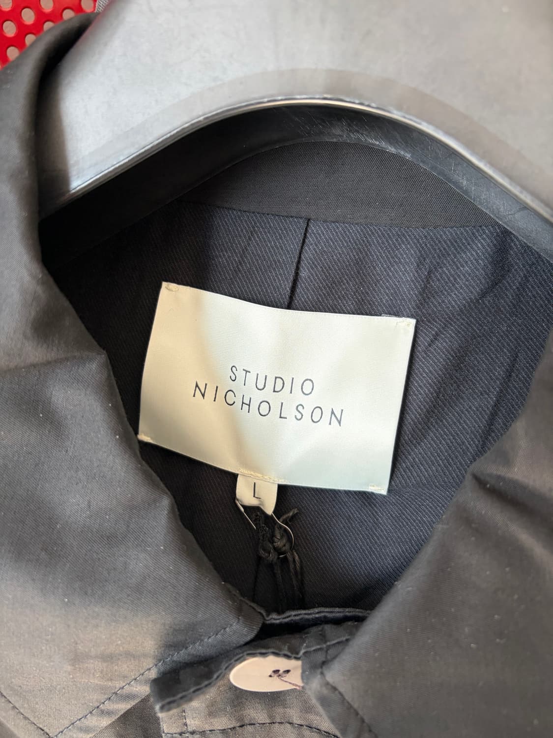 스튜디오니콜슨 벤투스 오버사이즈 코트 다크 네이비(블랙) 상품이미지5