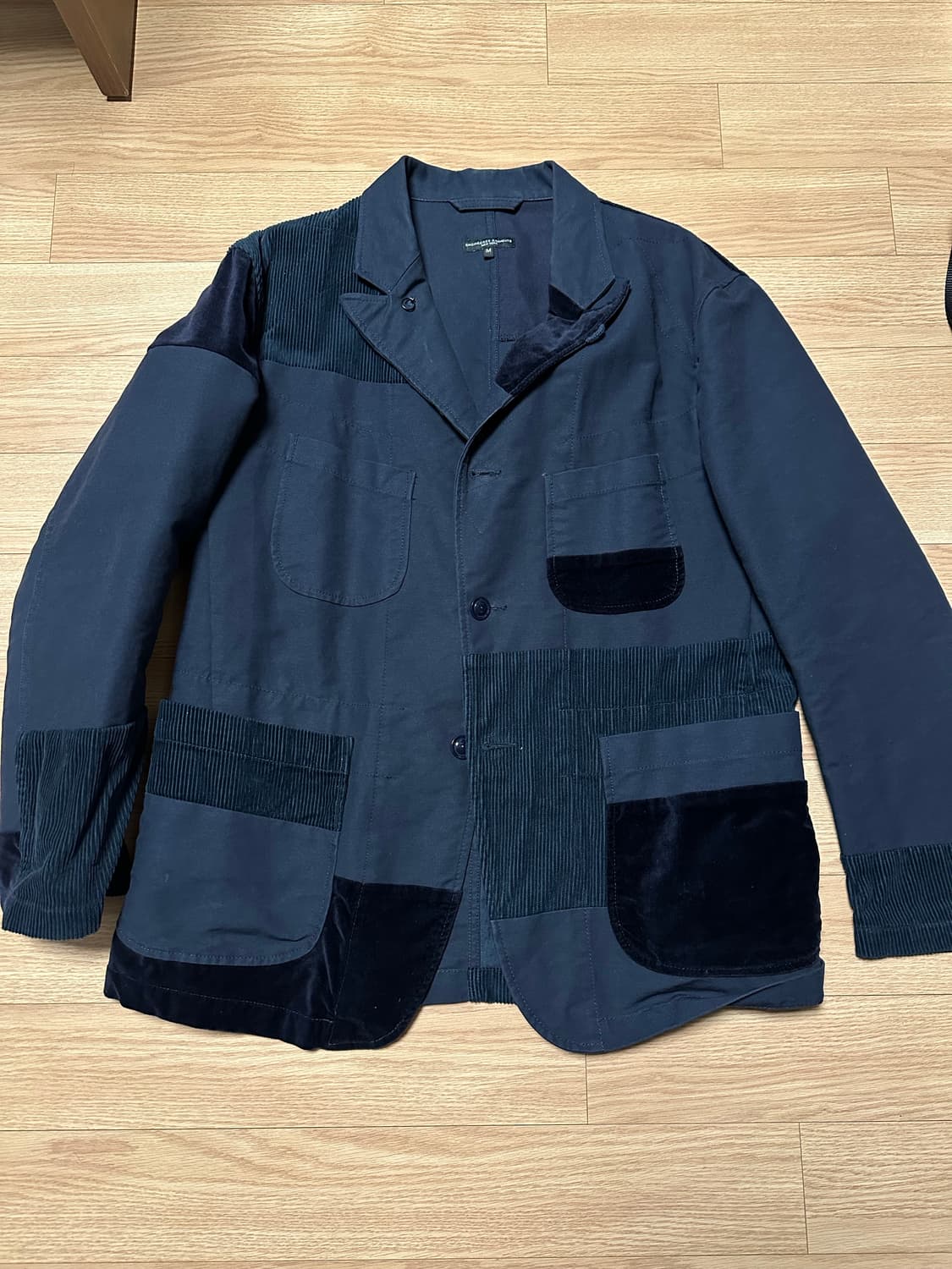 (M) 엔지니어드가먼츠 베드포드 네이비 패치워크 상품이미지1