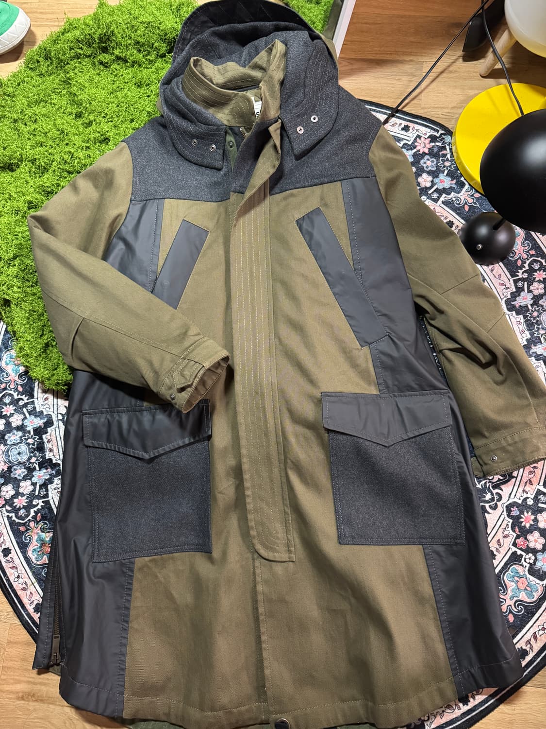 자라 울 믹스 피쉬테일 파카 상품이미지1