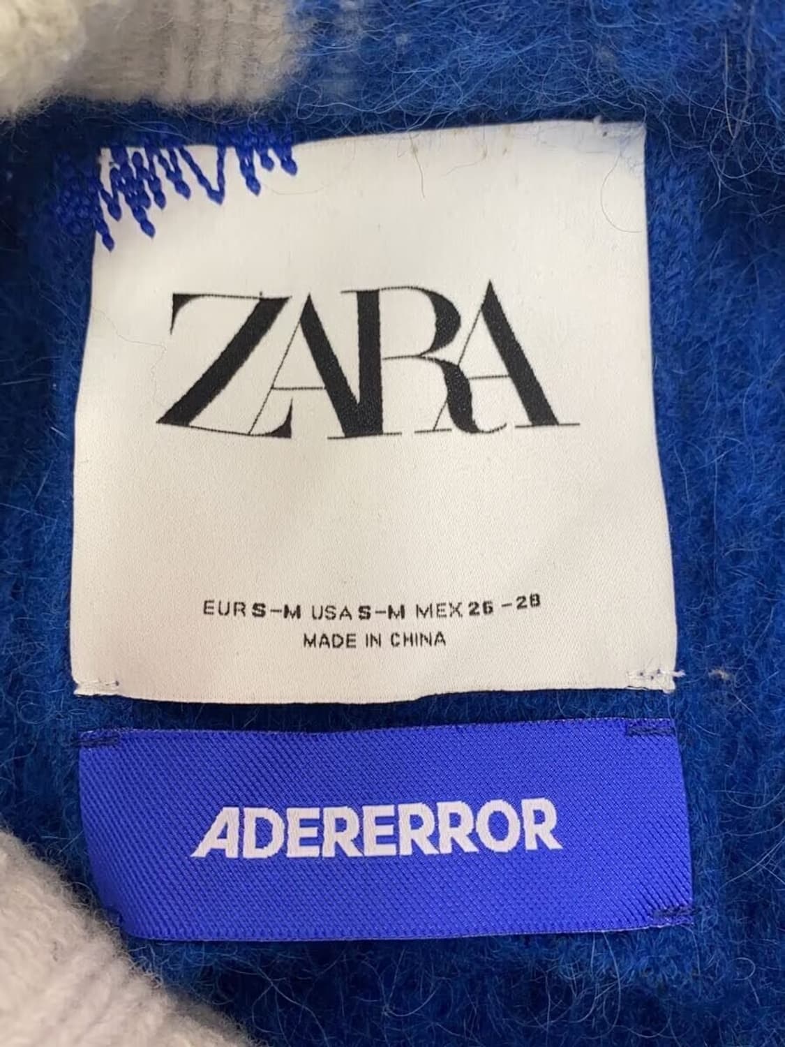 자라 x 아더에러 패치워크 오버사이즈 니트 스웨터 멀티컬러 상품이미지4