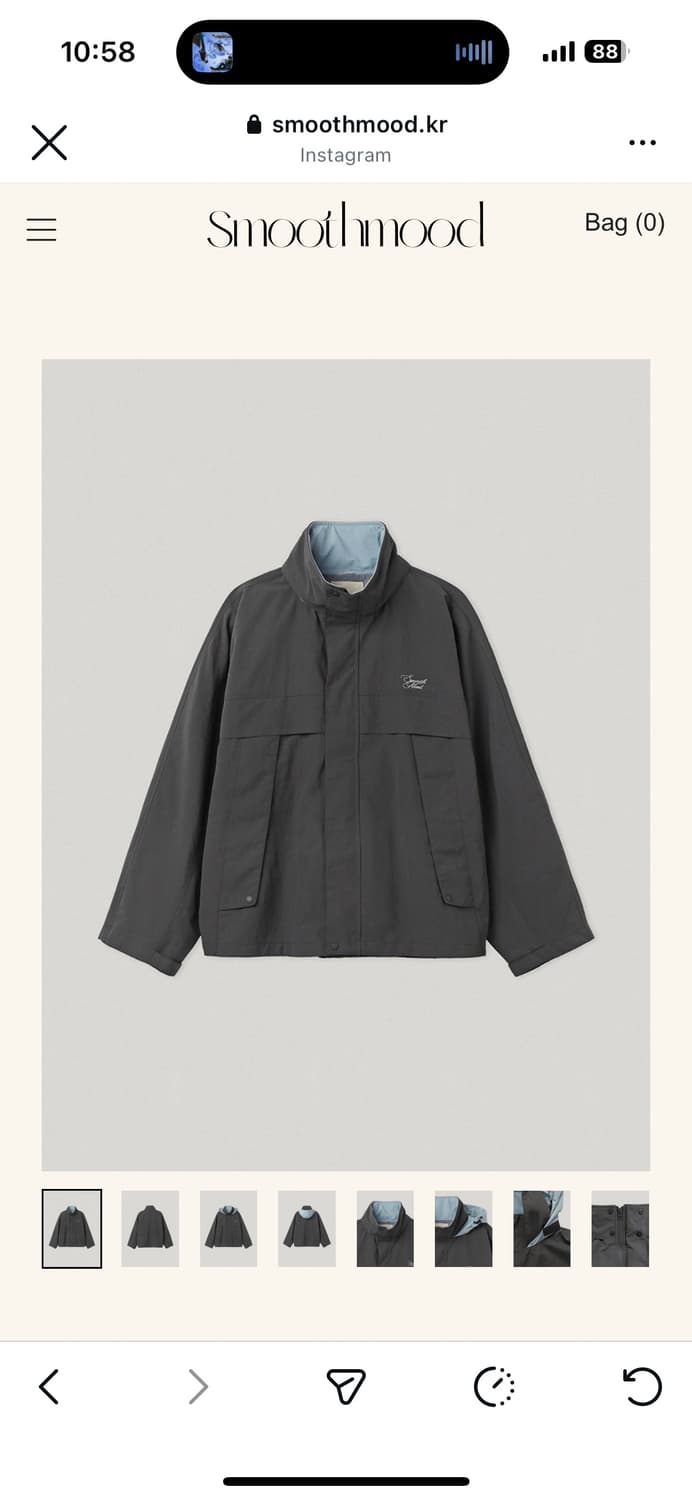 스무드무드 Tekapo Windbreaker Gray 상품이미지2