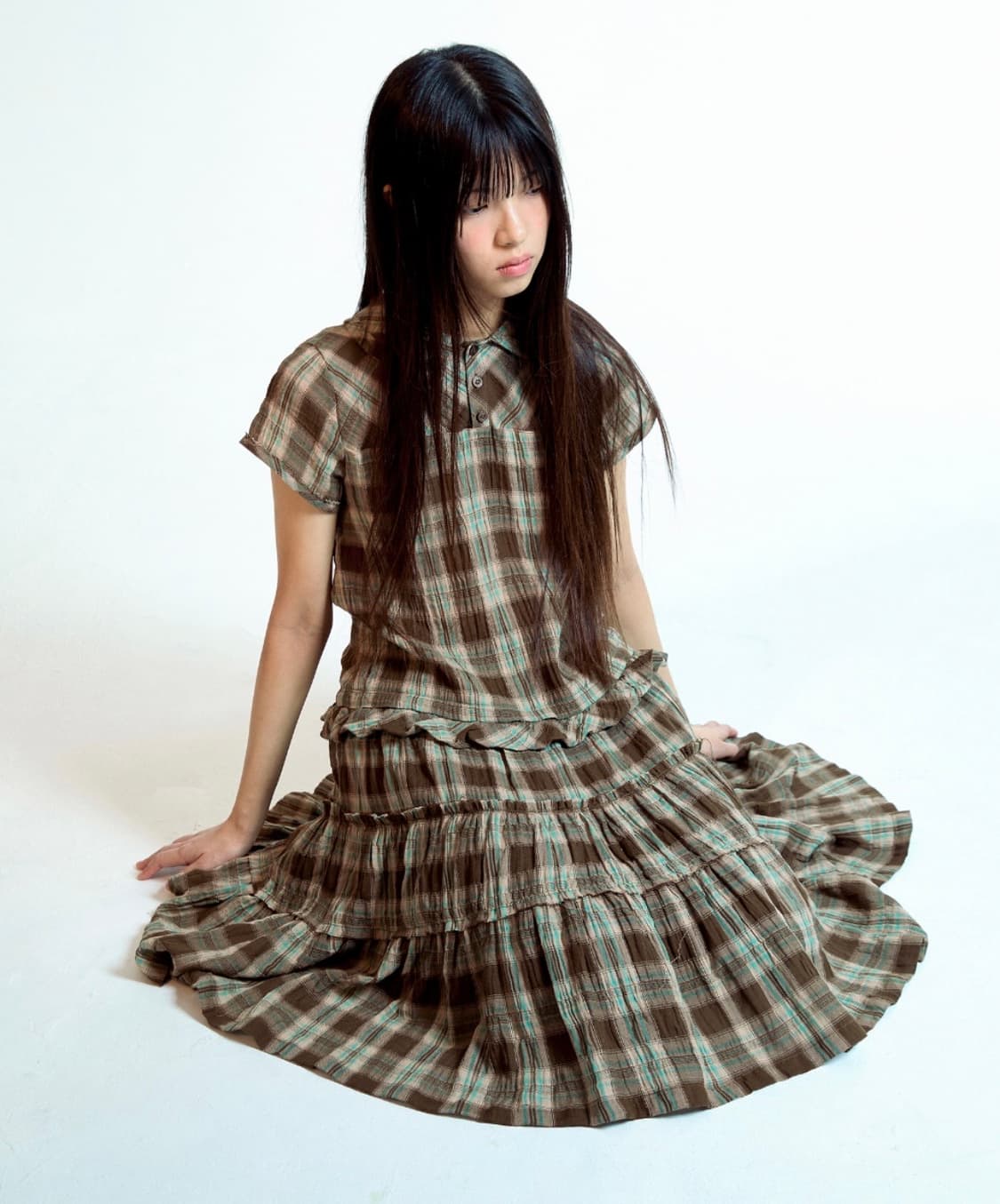 코이세이오 체크 원피스 미개봉 새상품 상품이미지1