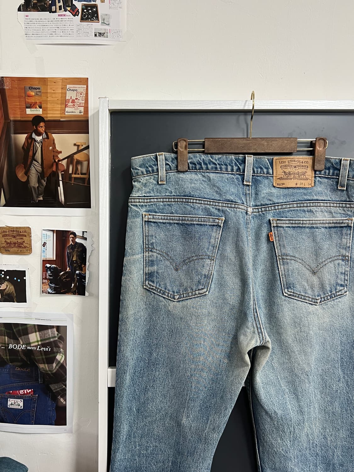 90s USA Levis 리바이스 517 오렌지탭 부츠컷 데님 팬츠 상품이미지2