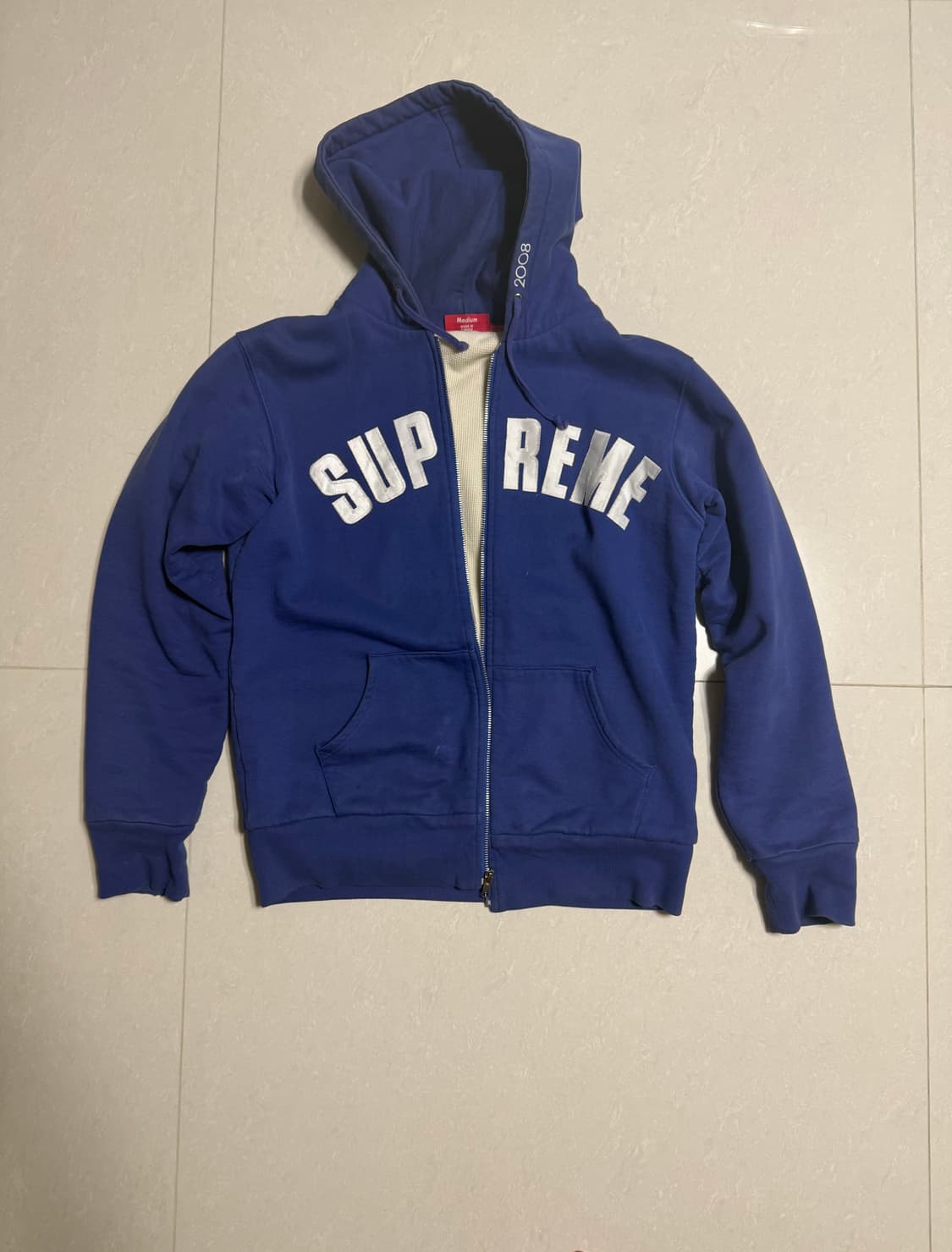 슈프림 2007 fw 아치 로고 써멀 후드집업 상품이미지1