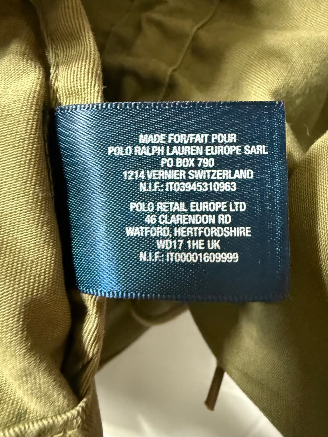 폴로랄프로렌 카키 후드 야상 자켓 상품이미지8