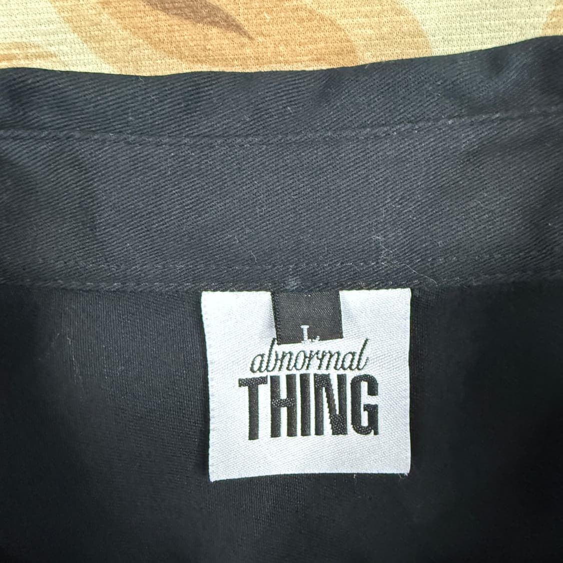 (L)앱놀머씽 Abnormal thing 투포켓 코튼 셔츠(블랙) 상품이미지2